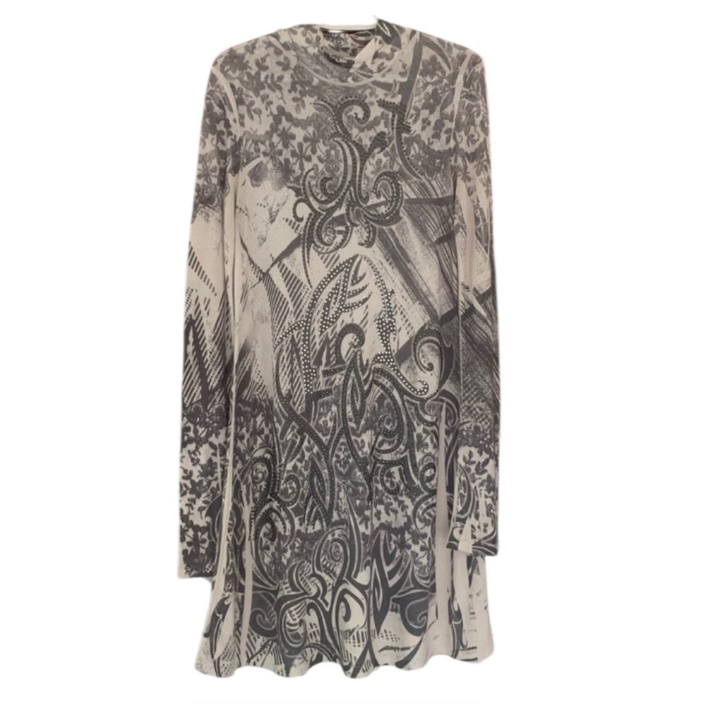 S-Twelve Blingy Dress W/ bell Sleeves